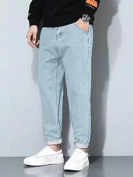 Мужские джинсы с раскосыми карманами Manfinity, светло-голубой