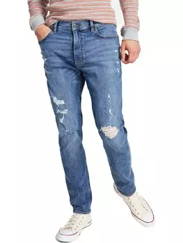 Мужские джинсы скинни Clarence средней потертости Sun + Stone, цвет Blue Medium Wash