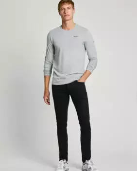 Мужские джинсы скинни Finsbury из эластичной ткани Pepe Jeans, черный