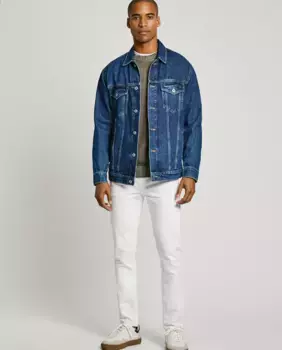 Мужские джинсы скинни Finsbury из стрейчевой ткани Pepe Jeans, белый