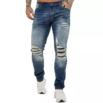 Мужские джинсы скинни из эластичного денима Enzo, синий