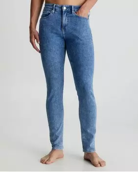 Мужские джинсы скинни из светлого денима Calvin Klein Jeans, светло-синий
