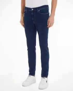 Мужские джинсы скинни Simon на средней посадке Tommy Jeans, темно-синий
