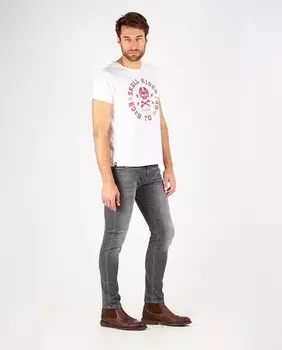 Мужские джинсы скинни Skull Rider, серый