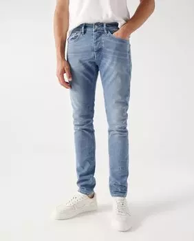 Мужские джинсы скинни средней стирки Salsa Jeans, синий
