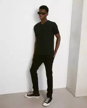 Мужские джинсы скинни стрейч Easy Wear, чёрный