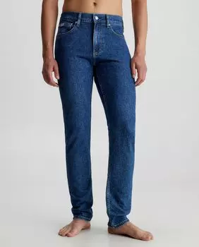 Мужские джинсы Slim Taper из денима среднего размера Calvin Klein Jeans, синий