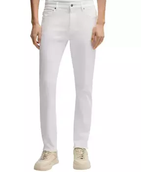 Мужские джинсы Soft-Motion Slim-Fit Hugo Boss, белый