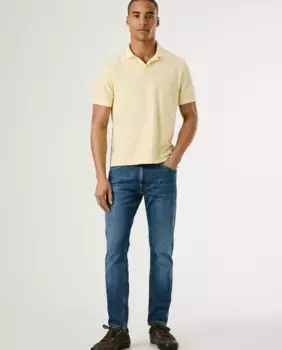 Мужские джинсы Spike fit с сужением по низу из эластичной ткани Pepe Jeans, синий