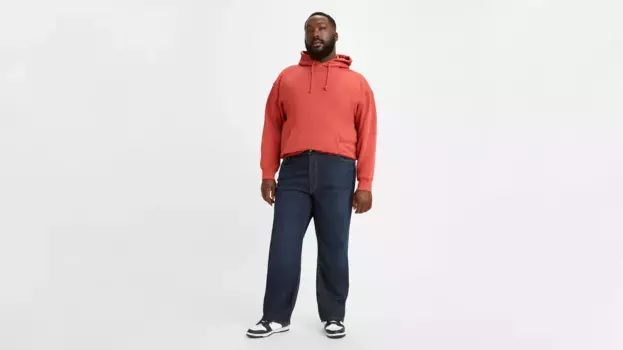 Мужские джинсы стандартного кроя 505 (большие и высокие) Levi's, цвет Nail Loop Knot - Dark Wash - Stretch