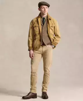 Мужские джинсы Sullivan Slim Stretch Polo Ralph Lauren, коричневый/бежевый