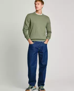 Мужские джинсы свободного кроя на средней посадке Pepe Jeans, синий