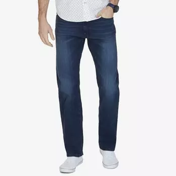 Мужские джинсы свободного кроя Nautica с 5 карманами большого размера и высокого роста, цвет Pure Deep Bay Wash