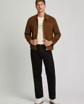 Мужские джинсы свободного кроя, прополосканные Pepe Jeans, черный