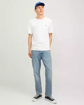 Мужские джинсы свободного кроя с карманами Jack & Jones, синий