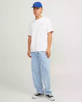 Мужские джинсы свободного кроя с низкой посадкой Jack & Jones, синий