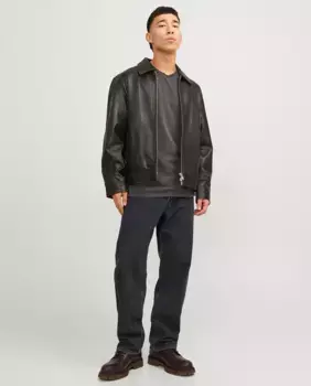 Мужские джинсы свободного кроя с низкой посадкой Jack & Jones, черный