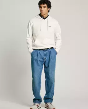 Мужские джинсы свободного кроя Yale со складками спереди Pepe Jeans, синий