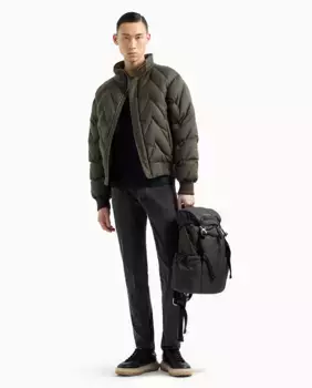 Мужские джинсы узкого кроя J75 на пуговицах Emporio Armani, черный