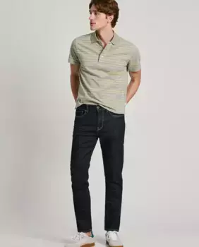 Мужские джинсы узкого кроя, постиранные, синие Pepe Jeans, синий