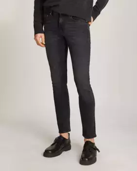 Мужские джинсы узкого кроя с эффектом потертости Calvin Klein Jeans, черный