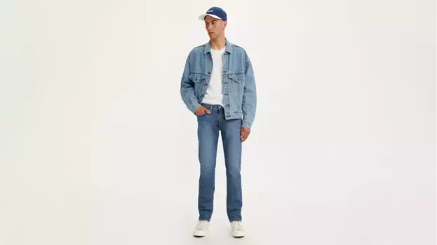 Мужские джинсы узкого кроя с кромкой 511 Levi's, цвет Brighter Days Selvedge - Medium Wash - Stretch