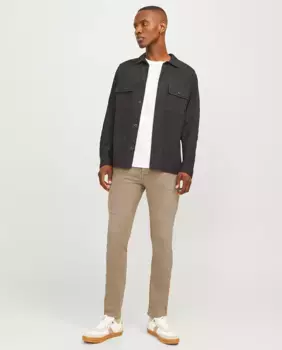 Мужские джинсы узкого кроя с низкой посадкой Jack & Jones, бежевый
