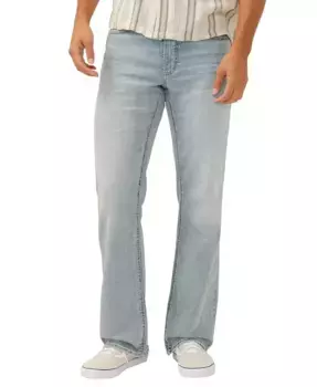 Мужские джинсы Zac Relaxed Fit Straight Leg Silver Jeans Co., синий