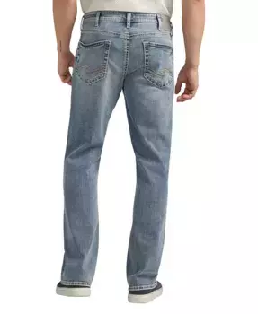 Мужские джинсы Zac Relaxed Fit Straight Leg Silver Jeans Co., синий