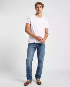 Мужские джинсы западного кроя синего цвета Lee, синий индиго