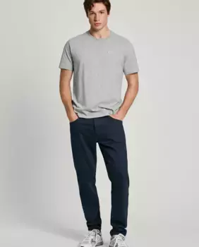 Мужские джинсы зауженного кроя из жесткой ткани Pepe Jeans, синий