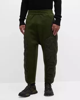 Мужские джоггеры Moncler x Salehe Bembury из нейлона со шнурком Moncler Genius, цвет Dark Green