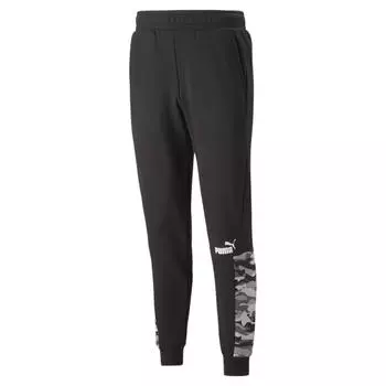Мужские джоггеры с камуфляжным принтом Essentials PUMA, черный