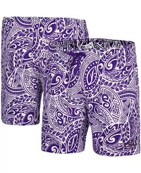Мужские фиолетовые шорты для плавания lsu tigers biff Colosseum, фиолетовый