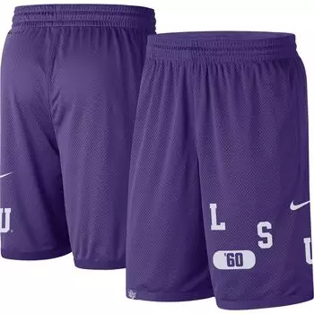 Мужские фиолетовые шорты LSU Tigers с надписью Performance Nike