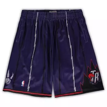 Мужские фиолетовые шорты Mitchell & Ness Toronto Raptors Big & Tall Hardwood Classics Team Swingman