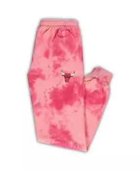 Мужские фирменные брюки red chicago bulls big and tall wordmark cloud dye jogger pants Fanatics, красный
