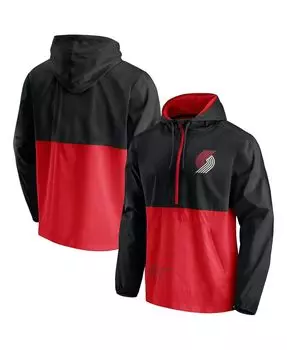 Мужские фирменные черные и красные блейзеры portland trail blazers anorak block party ветровка куртка с капюшоном и молнией до половины Fanatics, мульти