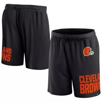 Мужские фирменные черные клинчерные шорты Cleveland Browns Fanatics