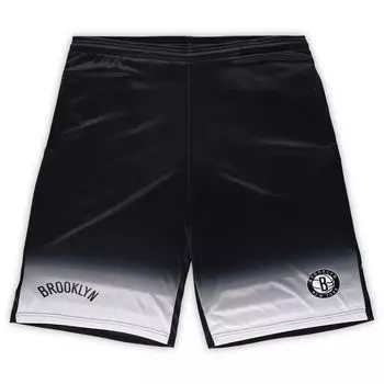 Мужские фирменные черные шорты Brooklyn Nets Big & Tall Fadeaway Fanatics