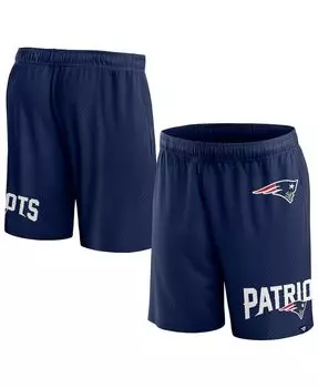 Мужские фирменные клинчерные шорты New England Patriots темно-синего цвета Fanatics