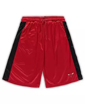 Мужские фирменные красные и черные спортивные шорты chicago bulls big and tall performance Fanatics, мульти
