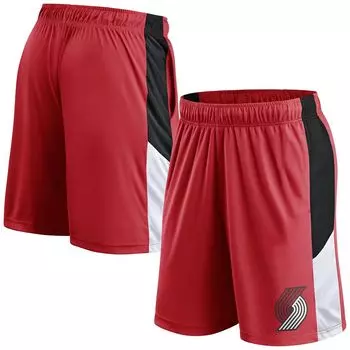Мужские фирменные красные шорты Portland Trail Blazers для тренировок Fanatics