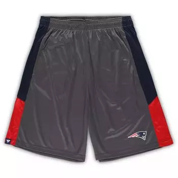 Мужские фирменные серые шорты New England Patriots Big & Tall Team Fanatics