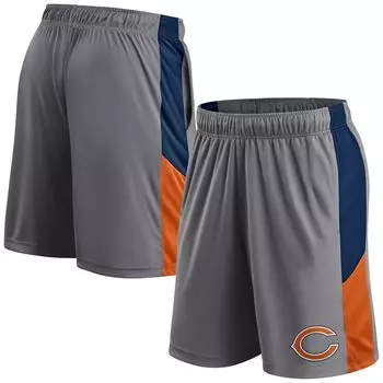 Мужские фирменные серые шорты с логотипом Chicago Bears Primary Fanatics