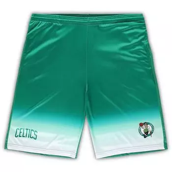 Мужские фирменные шорты Kelly Green Boston Celtics Big & Tall Fadeaway Fanatics