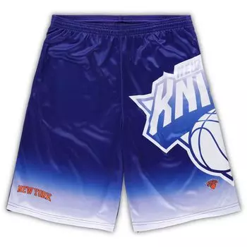 Мужские фирменные синие шорты с рисунком New York Knicks Big & Tall Fanatics