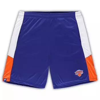 Мужские фирменные синие тренировочные шорты New York Knicks Big & Tall Champion Rush Fanatics