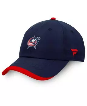 Мужские фирменные темно-синие куртки Columbus Blue Authentic Pro Rink Pinnacle, регулируемая шапка Fanatics