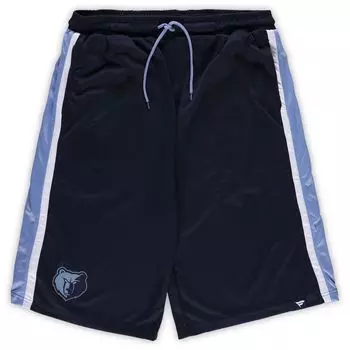 Мужские фирменные темно-синие шорты Memphis Grizzlies Big & Tall Referee Iconic Mesh Shorts Fanatics